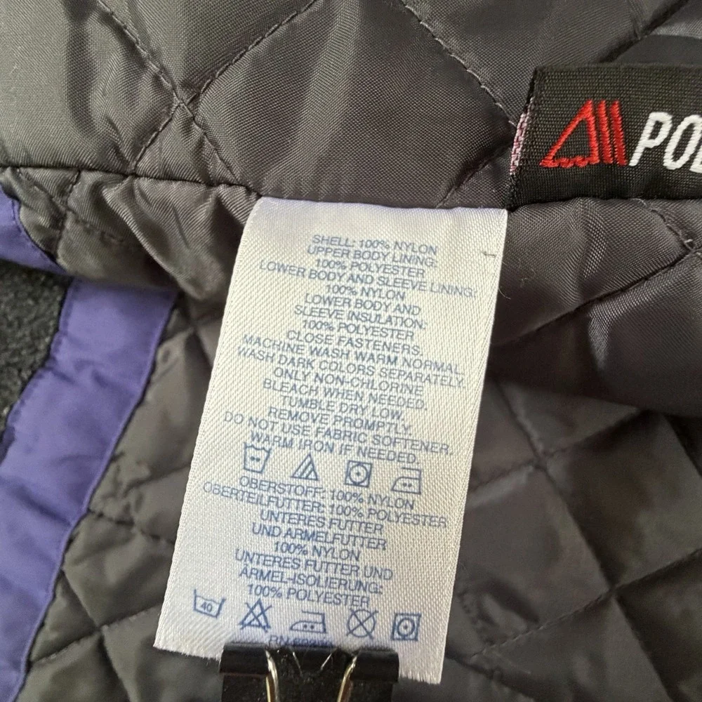 LANDS END Size M /P 10-12 Fleece Lined Polartec Aircore-200 Parka NO HOOD Womens - Picture 7 of 10